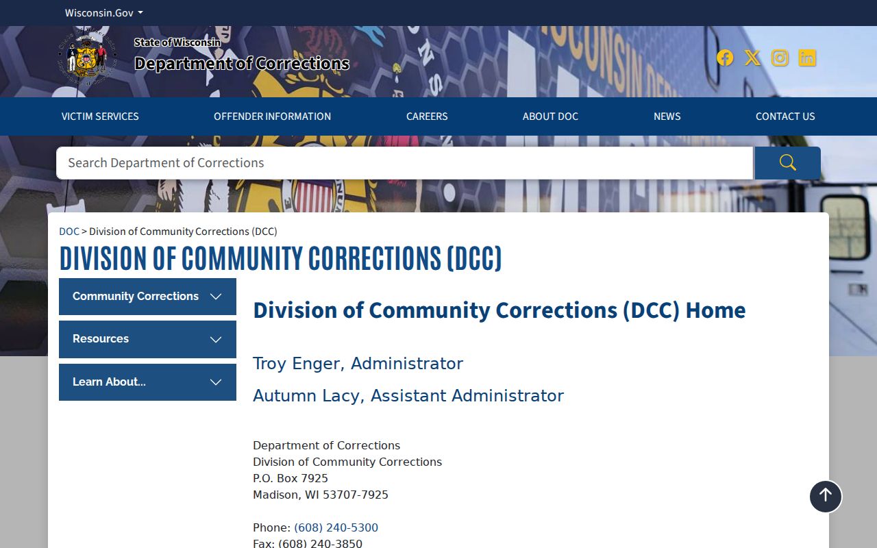 Community corrections information for Iowa County criminal records